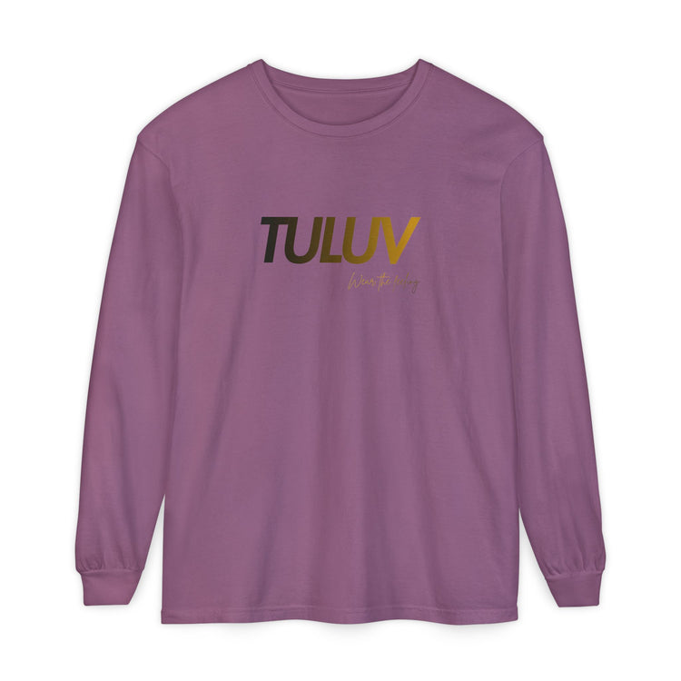 TULUV Long Sleeve Tee — Minimal Logo Graphic Shirt - TULUV