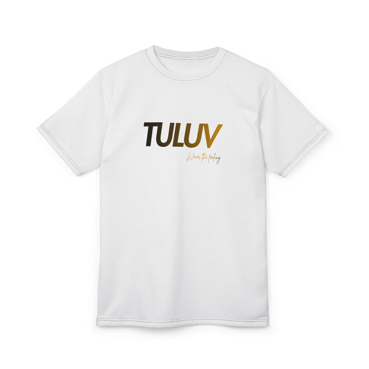 Tuluv Logo Tee — Modern Gold Script Graphic T-Shirt - TULUV
