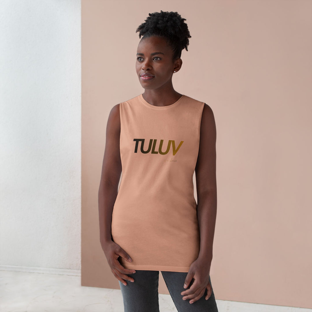 Tuluv Logo Tank Top — Minimal Graphic Athletic Muscle Tee - TULUV