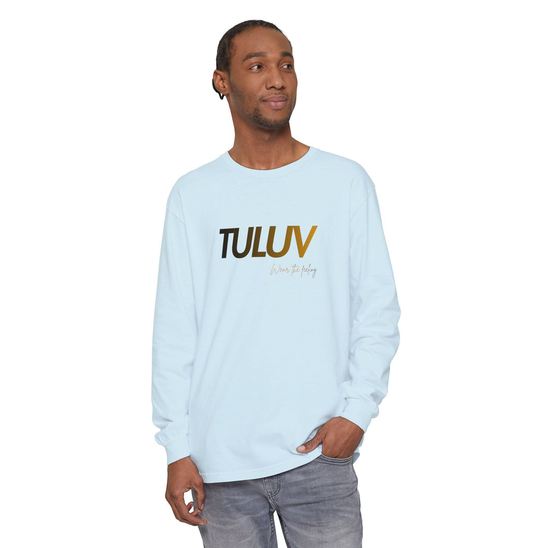 TULUV Long Sleeve Tee — Minimal Logo Graphic Shirt - TULUV