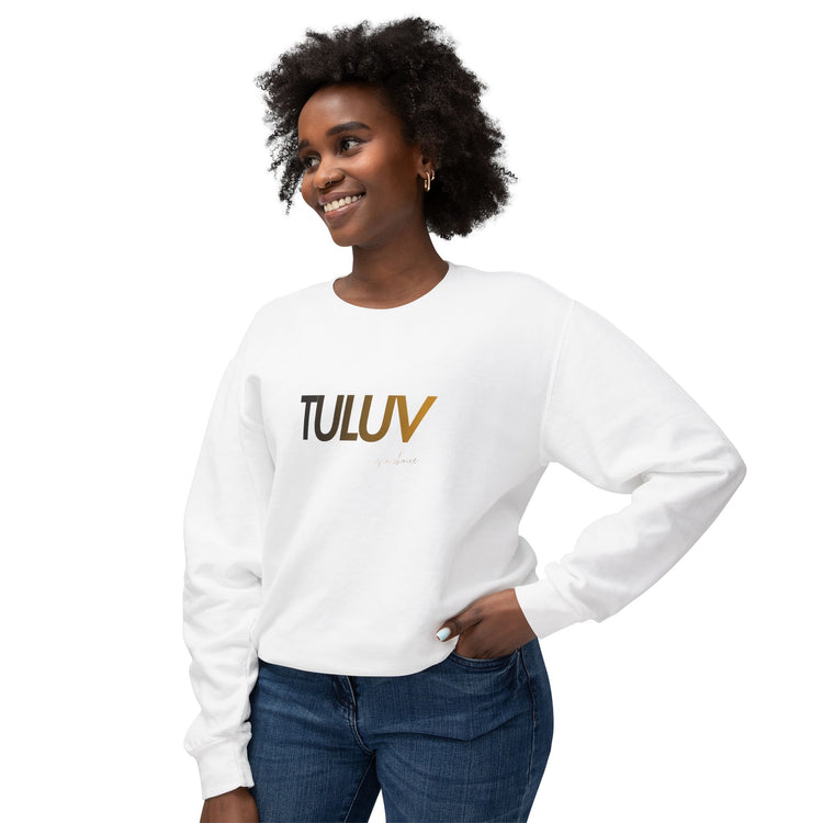 Tuluv Logo Crewneck Sweatshirt — Minimal Graphic Pullover - TULUV
