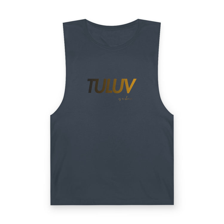 Tuluv Logo Tank Top — Minimal Graphic Athletic Muscle Tee - TULUV