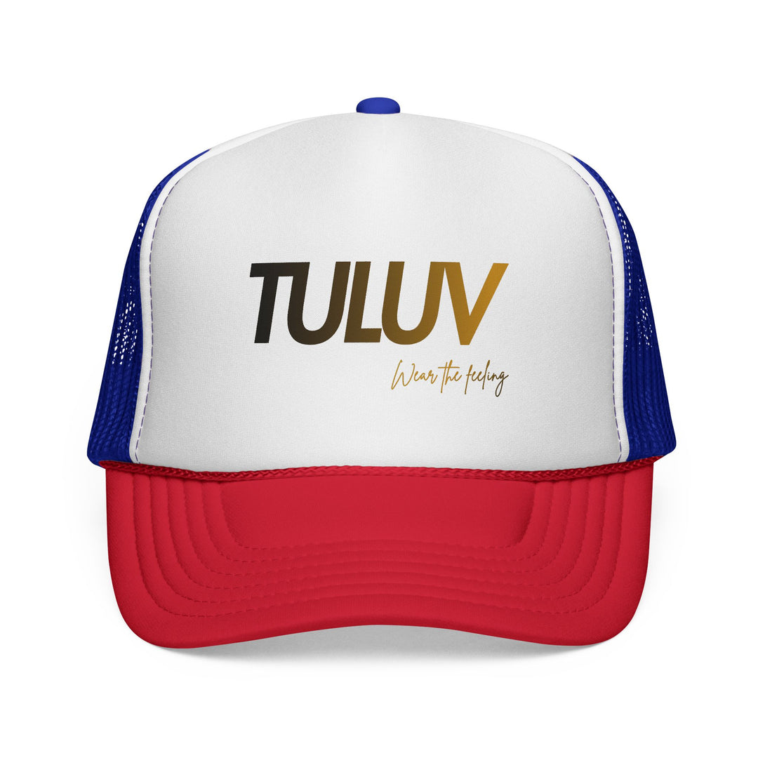 TULUV Trucker Hat — Retro Red, White & Blue Mesh Cap - TULUV