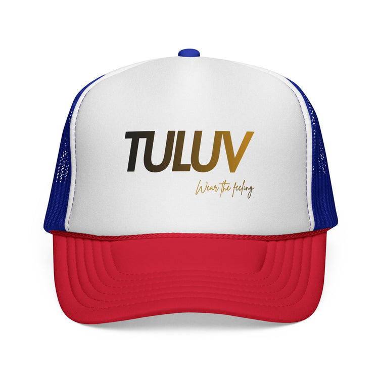 TULUV Trucker Hat — Retro Red, White & Blue Mesh Cap - TULUV