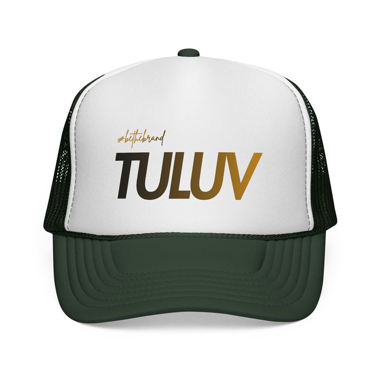TULUV Trucker Cap — Retro Mesh Snapback Hat with Gold Script - TULUV