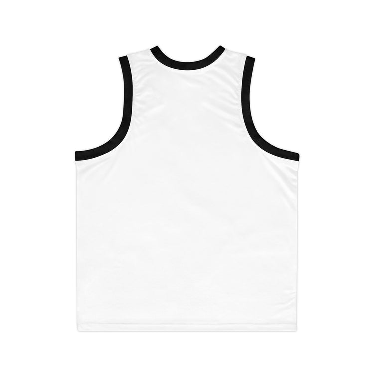 TULUV Logo Basketball Jersey — White Ringer Tank Top - TULUV