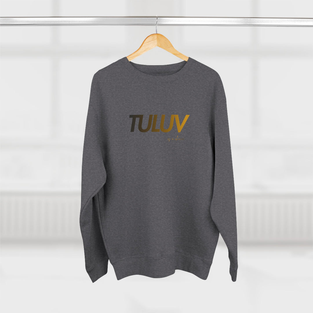 TULUV Minimal Logo Crewneck Sweatshirt — Casual Lightweight Pullover - TULUV