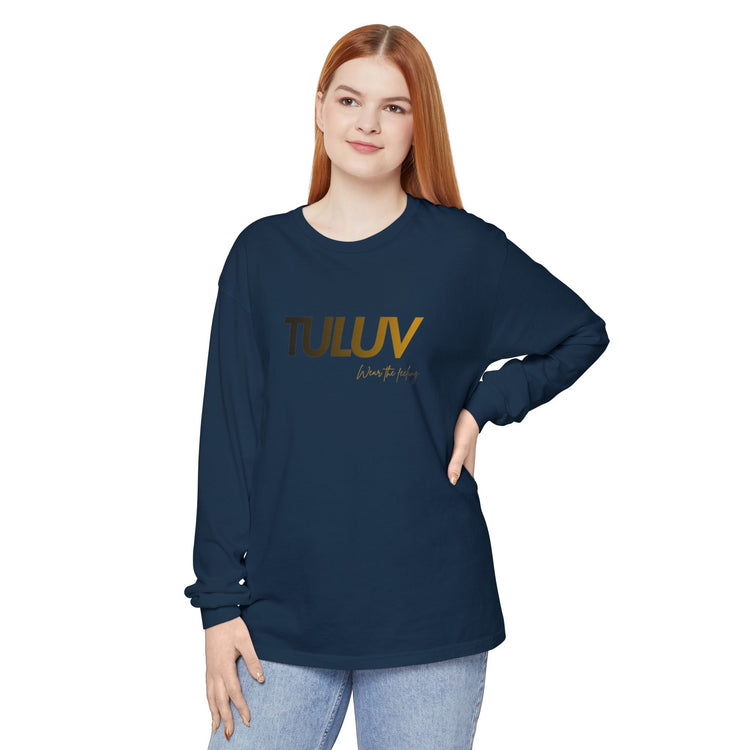 TULUV Long Sleeve Tee — Minimal Logo Graphic Shirt - TULUV