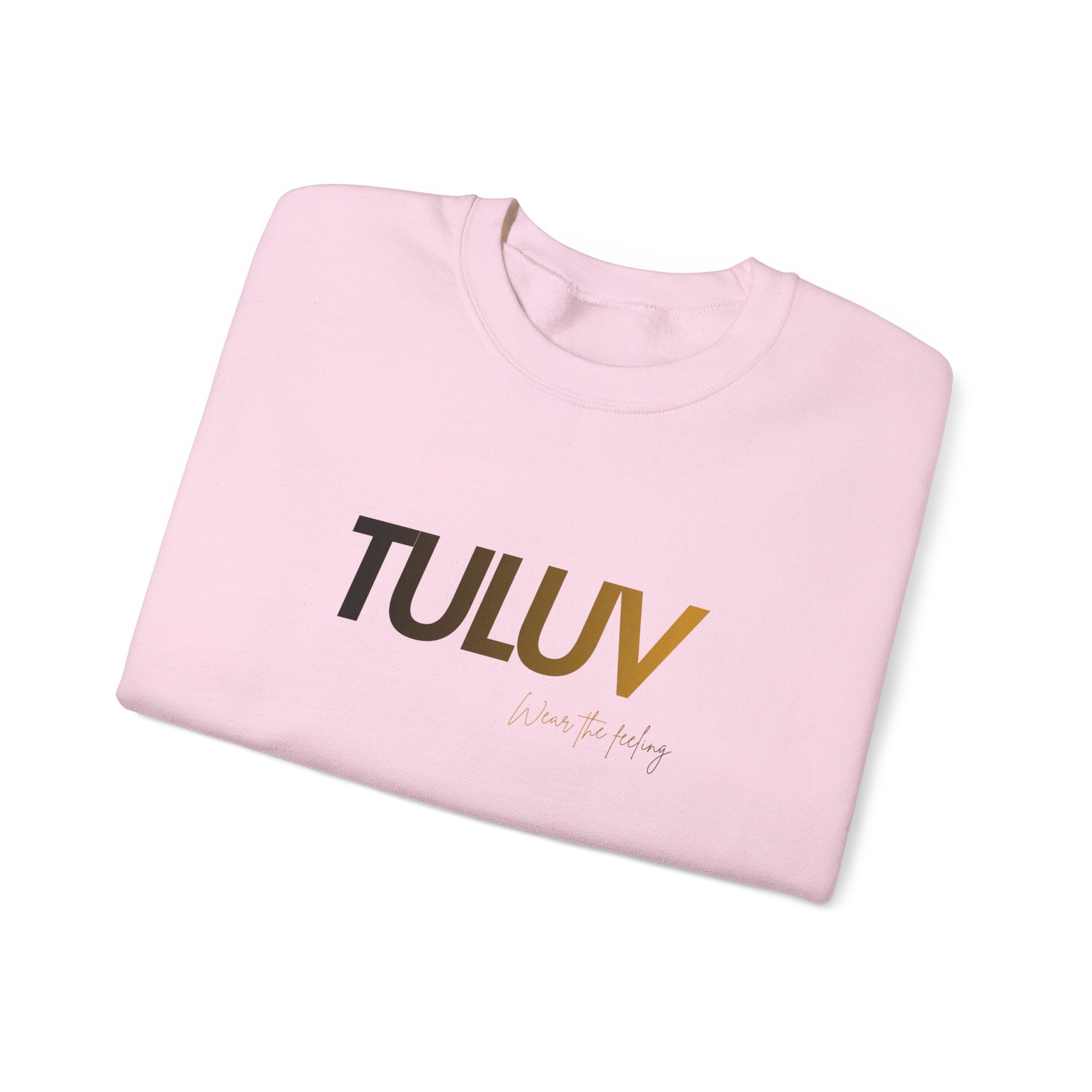 TULUV Logo Crewneck Sweatshirt — Minimalist White Pullover - TULUV