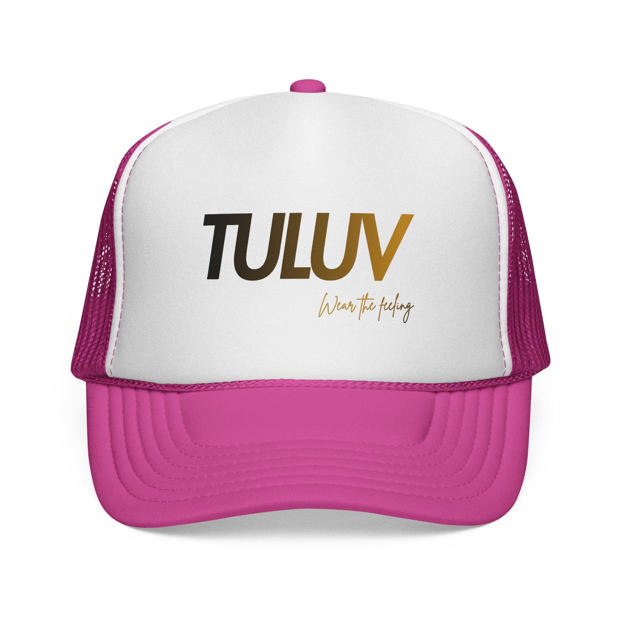 TULUV Trucker Hat — Retro Red, White & Blue Mesh Cap - TULUV
