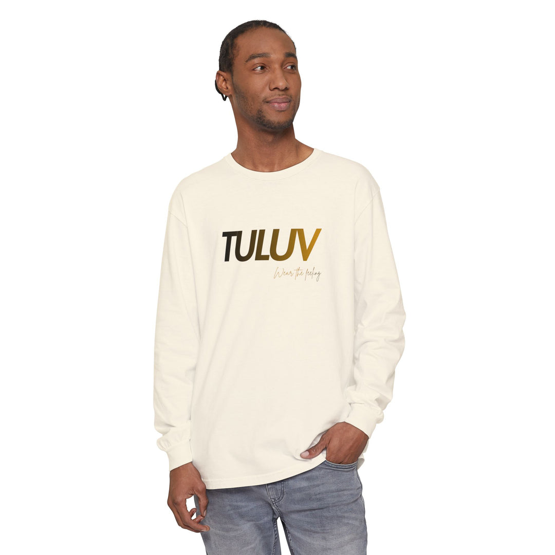 TULUV Long Sleeve Tee — Minimal Logo Graphic Shirt - TULUV