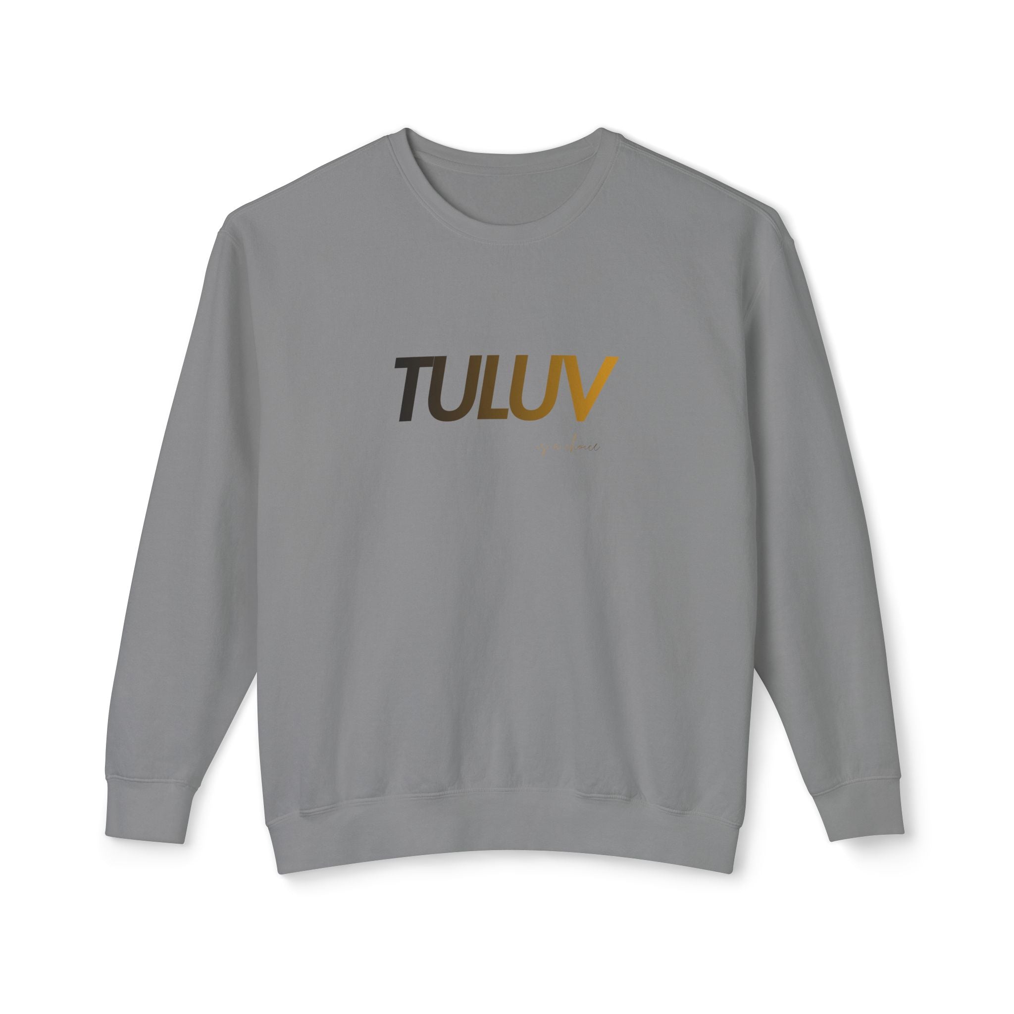 Tuluv Logo Crewneck Sweatshirt — Minimal Graphic Pullover - TULUV
