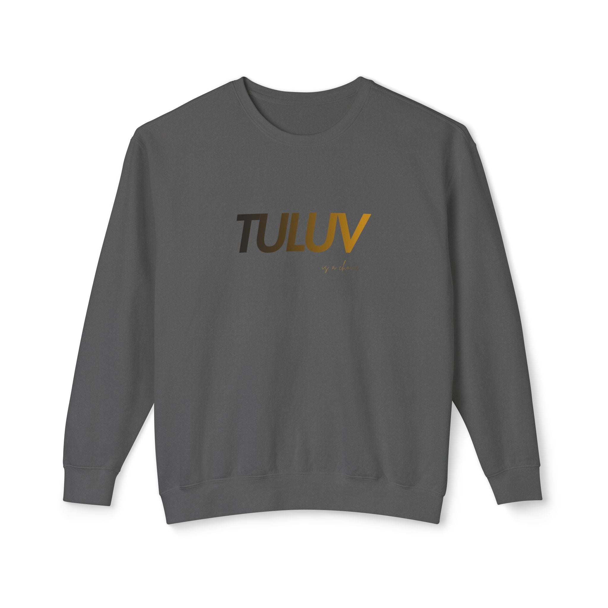 Tuluv Logo Crewneck Sweatshirt — Minimal Graphic Pullover - TULUV