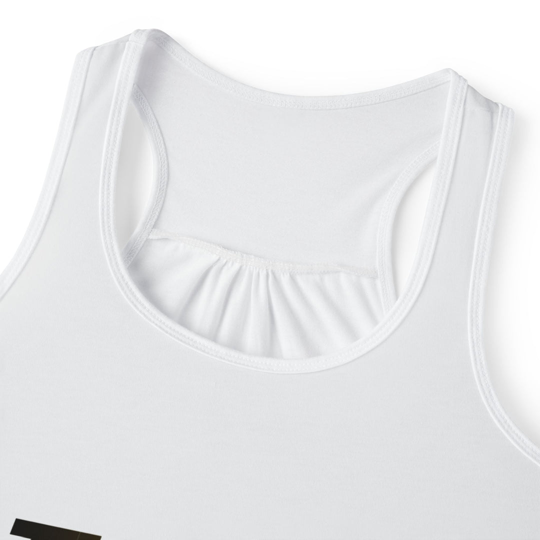Women's Tank Top - Bold "TULUV" Logo Racerback Tank, Minimal Athletic Style - TULUV