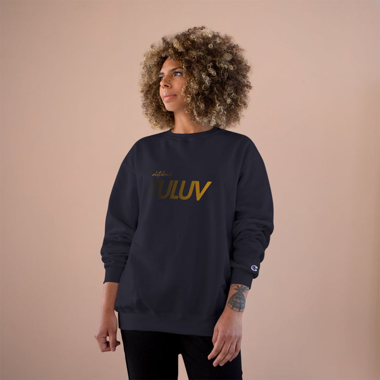TULUV Champion Sweatshirt — Minimal Logo Crewneck - TULUV