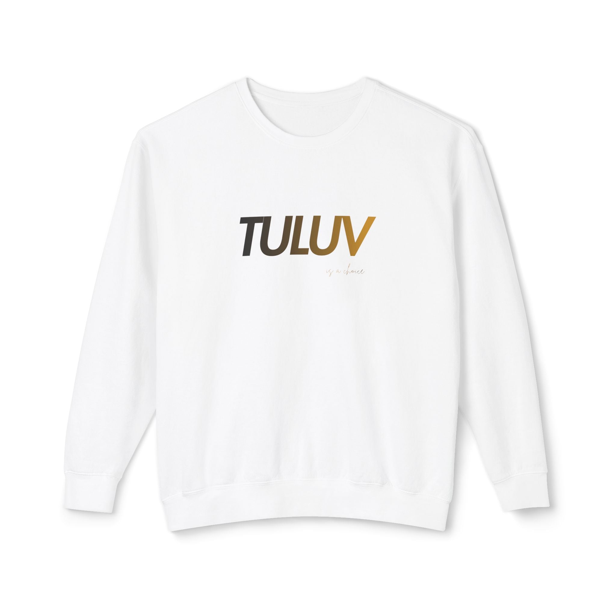 Tuluv Logo Crewneck Sweatshirt — Minimal Graphic Pullover - TULUV