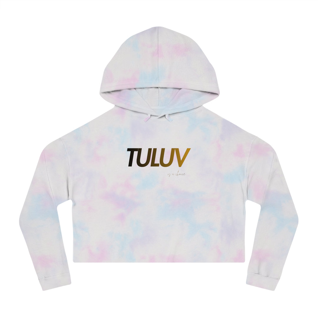 Tuluv Cropped Hoodie — Women's Minimal Logo Hooded Sweatshirt - TULUV