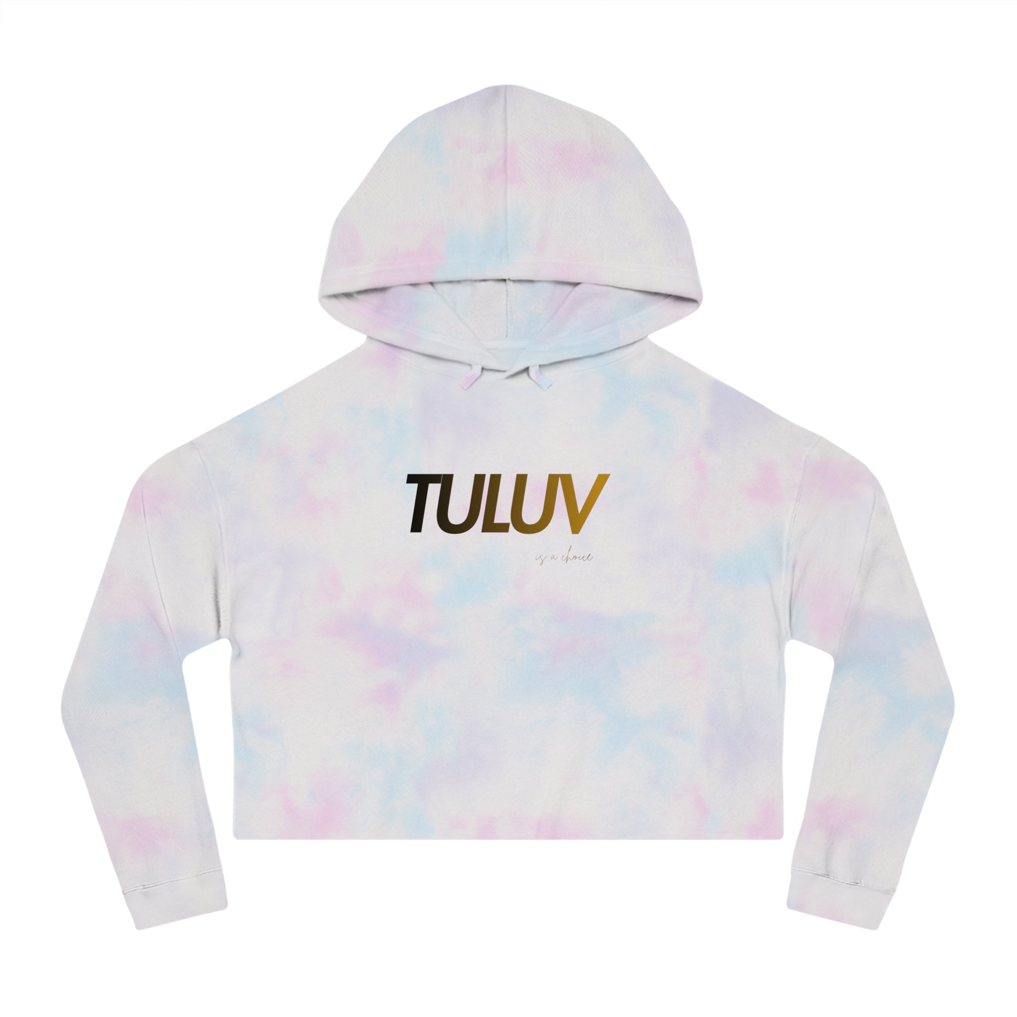Tuluv Cropped Hoodie — Women's Minimal Logo Hooded Sweatshirt - TULUV
