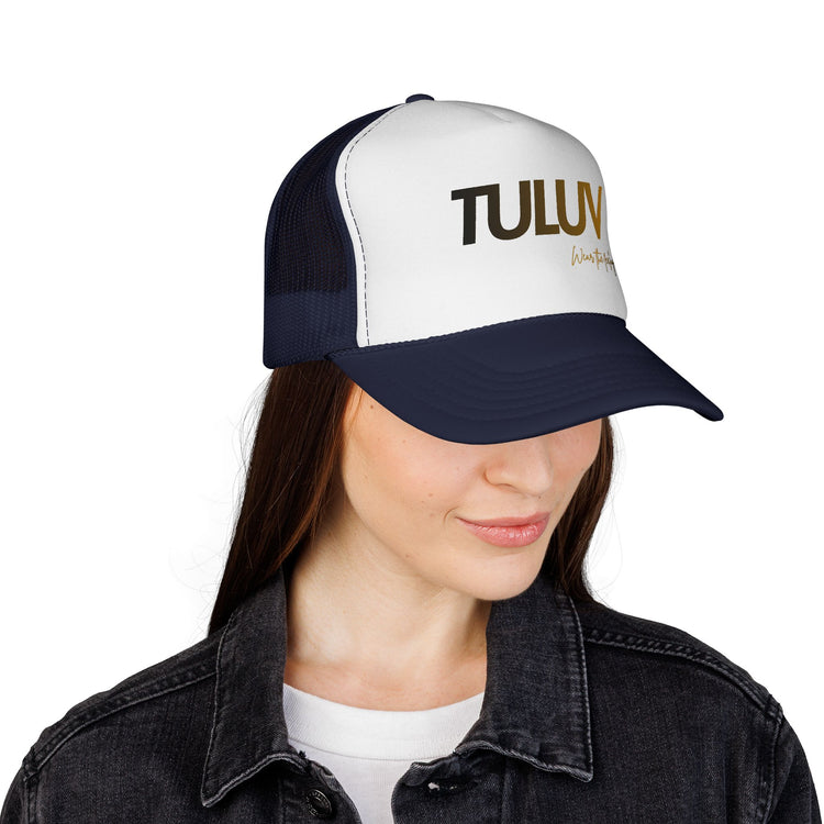 TULUV Trucker Hat — Retro Red, White & Blue Mesh Cap - TULUV