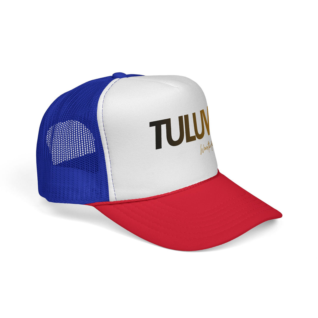 TULUV Trucker Hat — Retro Red, White & Blue Mesh Cap - TULUV