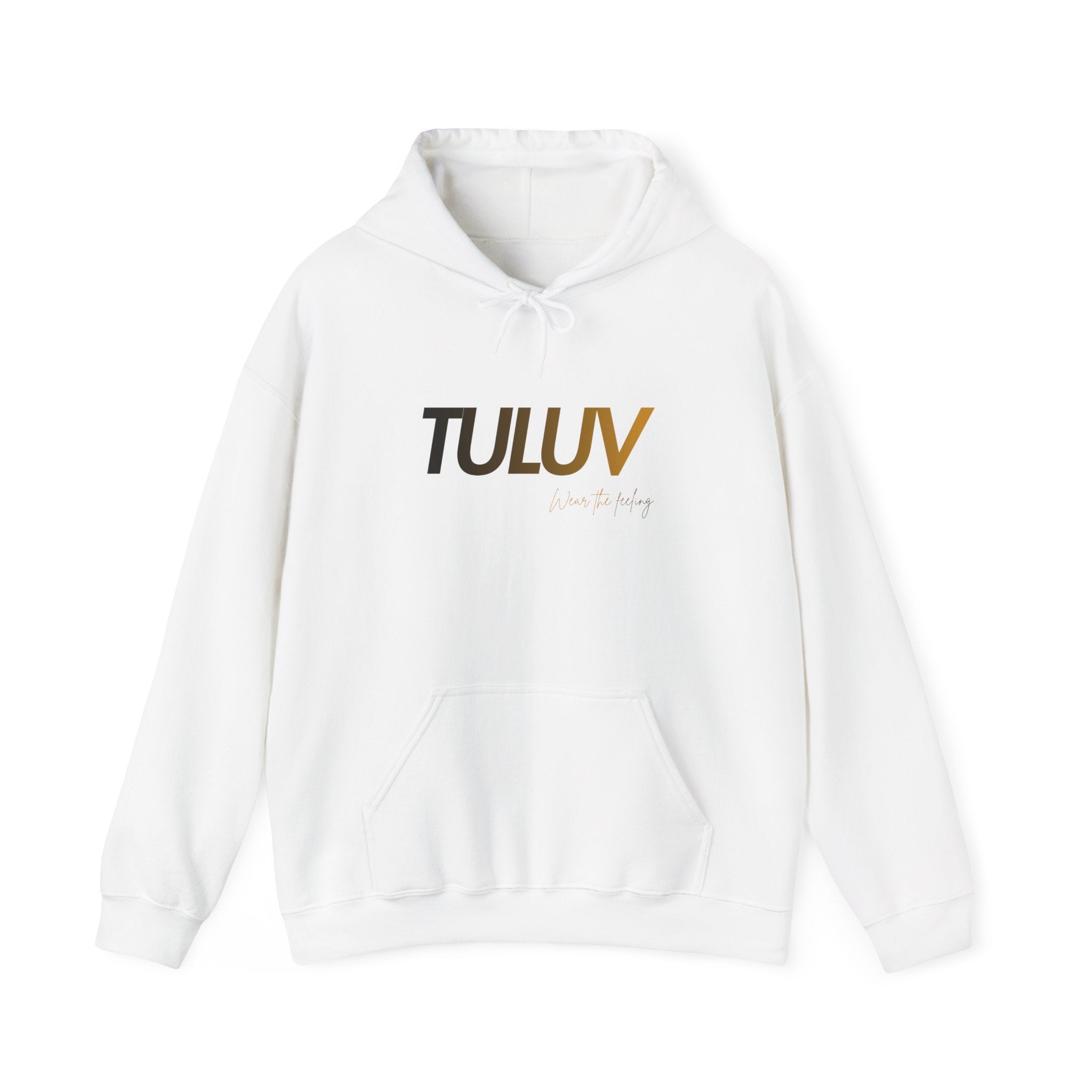 Tuluv Logo Hoodie — Minimalist White Pullover - TULUV