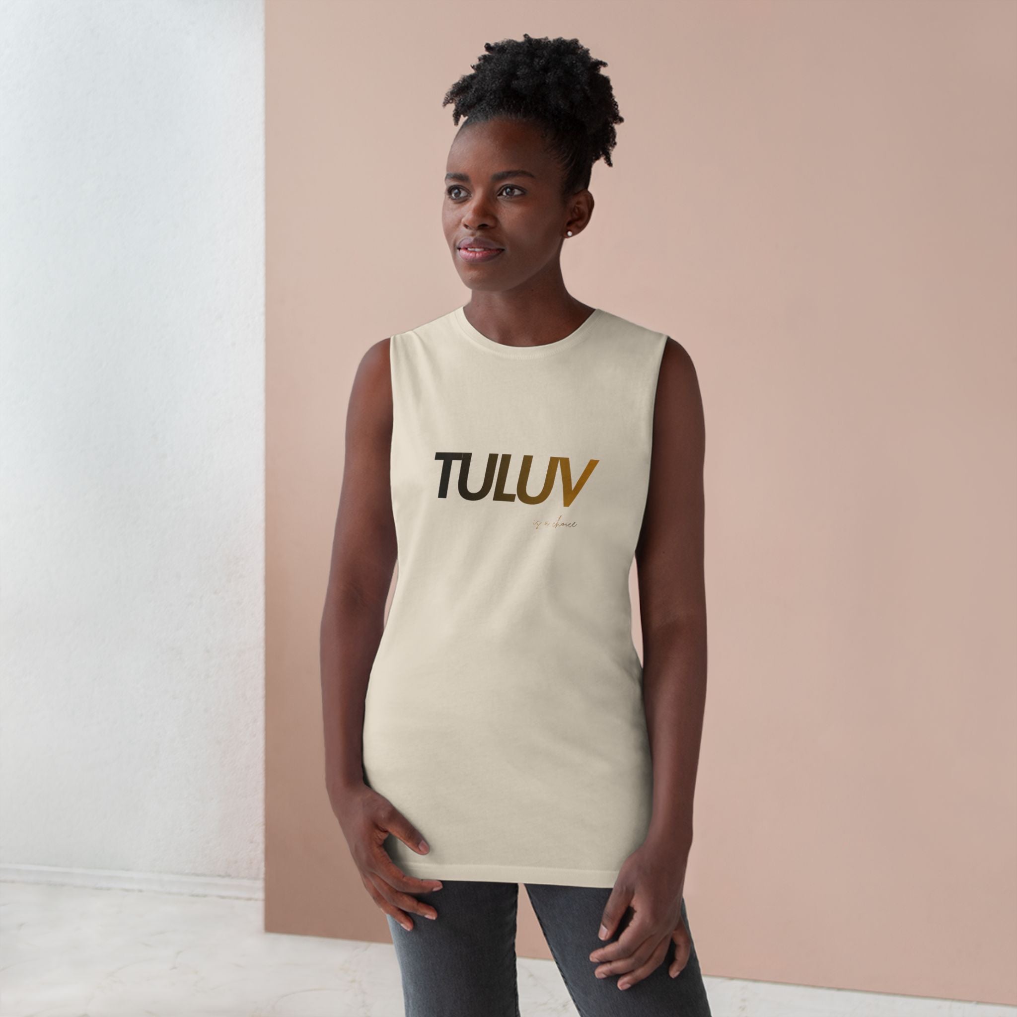 Tuluv Logo Tank Top — Minimal Graphic Athletic Muscle Tee - TULUV
