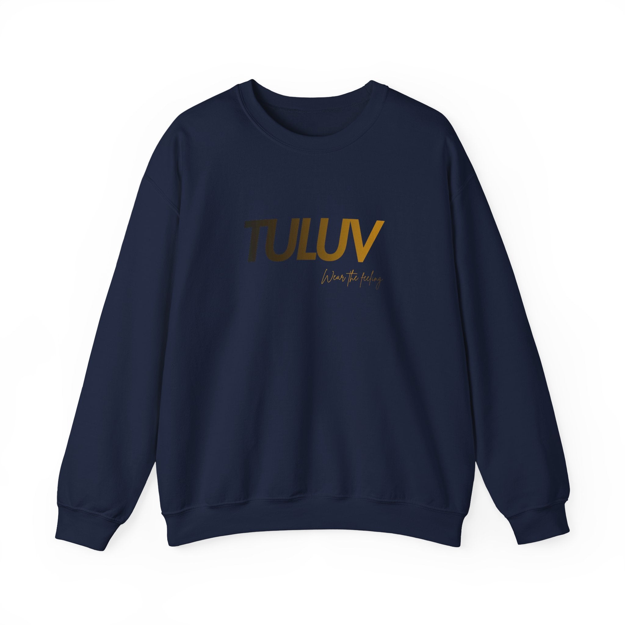TULUV Logo Crewneck Sweatshirt — Minimalist White Pullover - TULUV