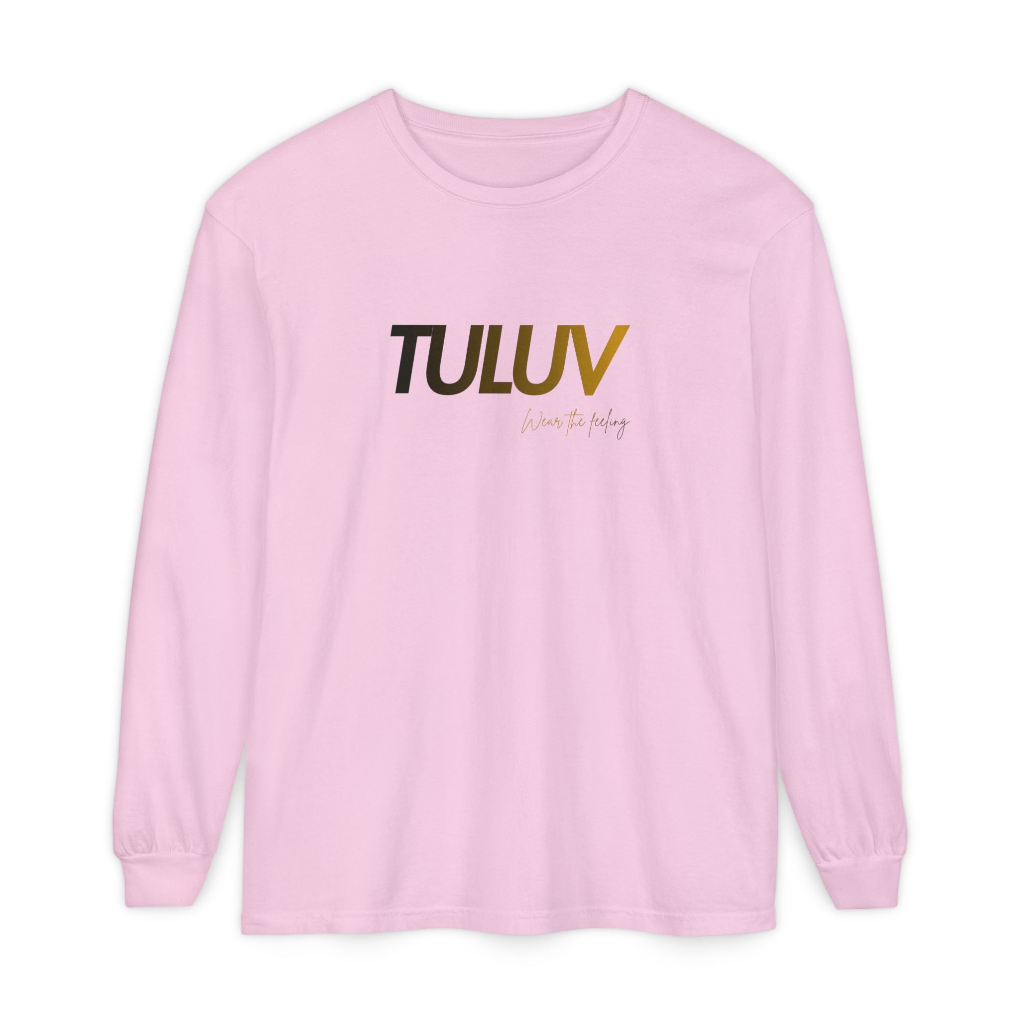 TULUV Long Sleeve Tee — Minimal Logo Graphic Shirt - TULUV