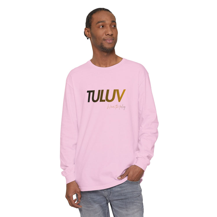 TULUV Long Sleeve Tee — Minimal Logo Graphic Shirt - TULUV
