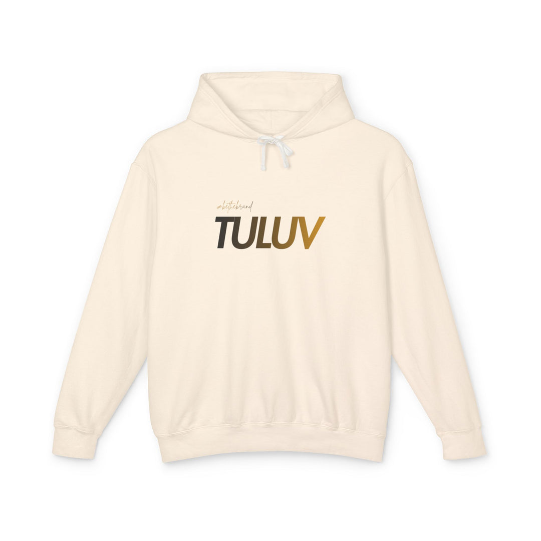 Tuluv Logo Hoodie — Lightweight Cream Pullover - TULUV