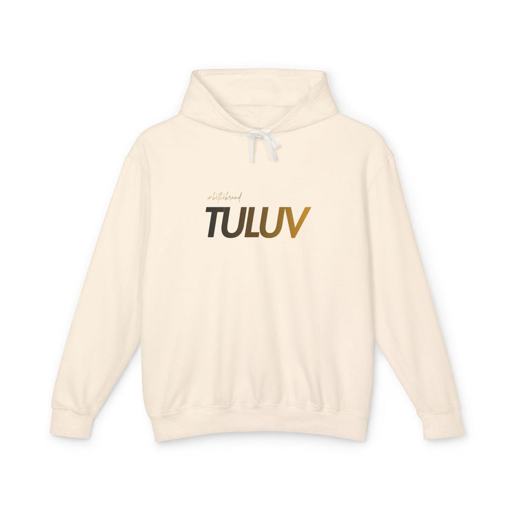 Tuluv Logo Hoodie — Lightweight Cream Pullover - TULUV