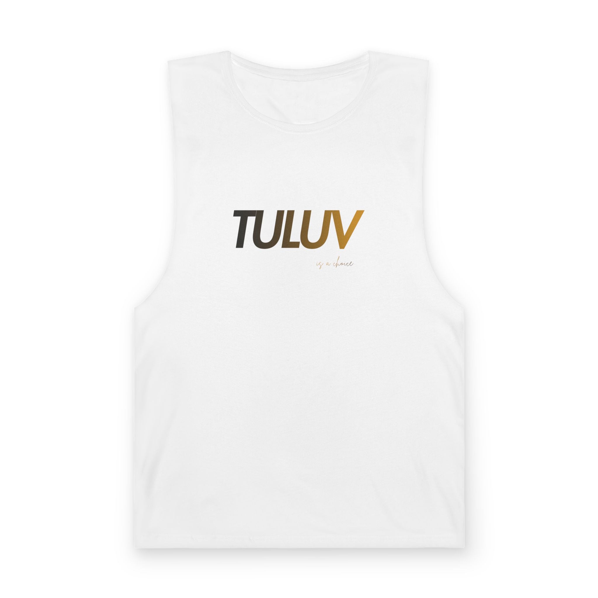 Tuluv Logo Tank Top — Minimal Graphic Athletic Muscle Tee - TULUV
