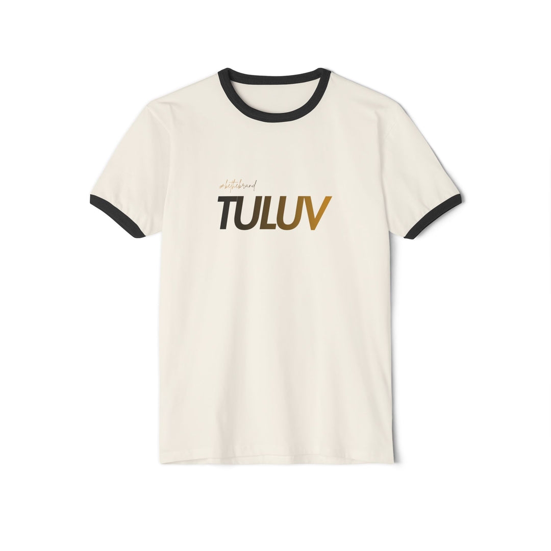 T-Shirt — Retro Ringer Tee with "TULUV" Logo - TULUV