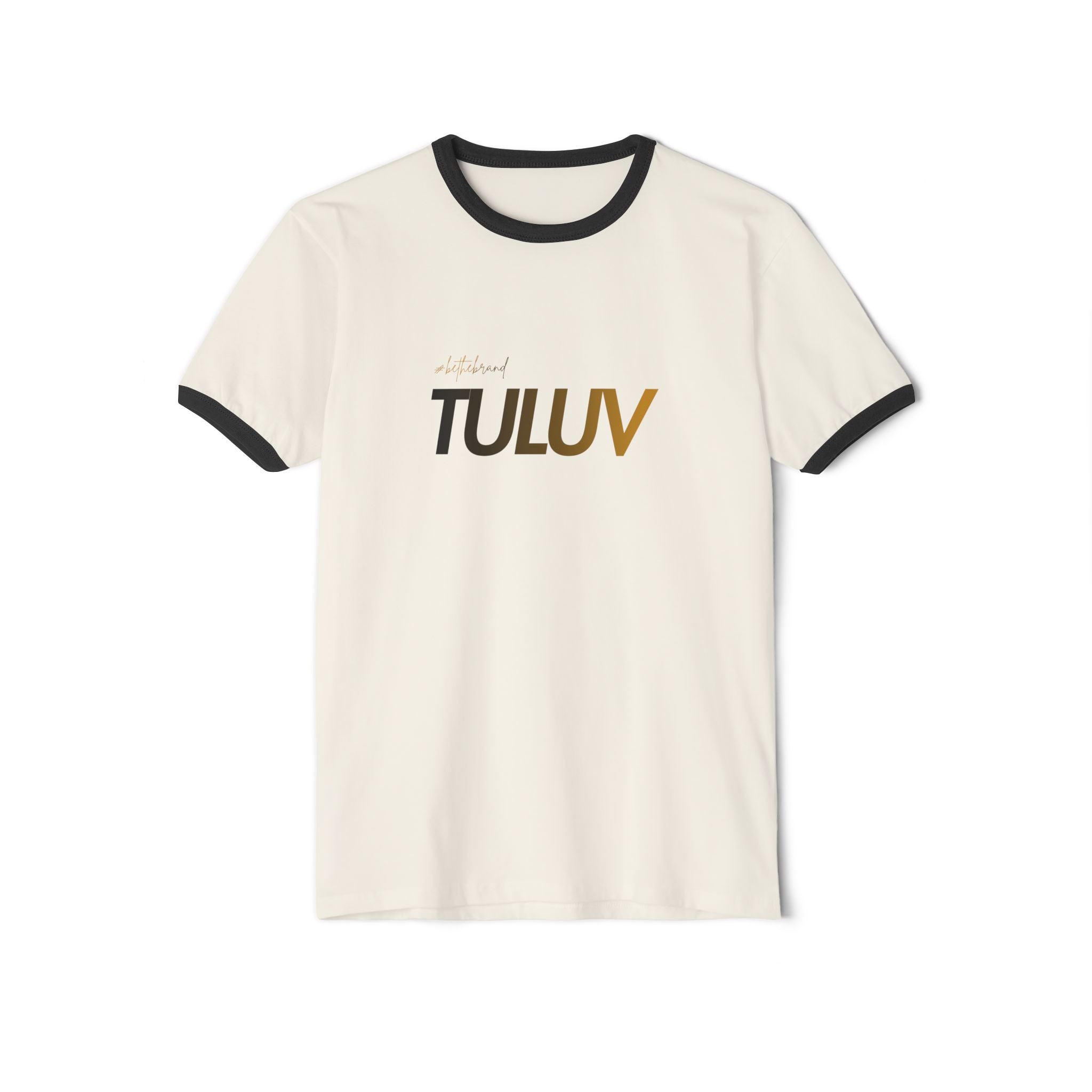 T-Shirt — Retro Ringer Tee with "TULUV" Logo - TULUV