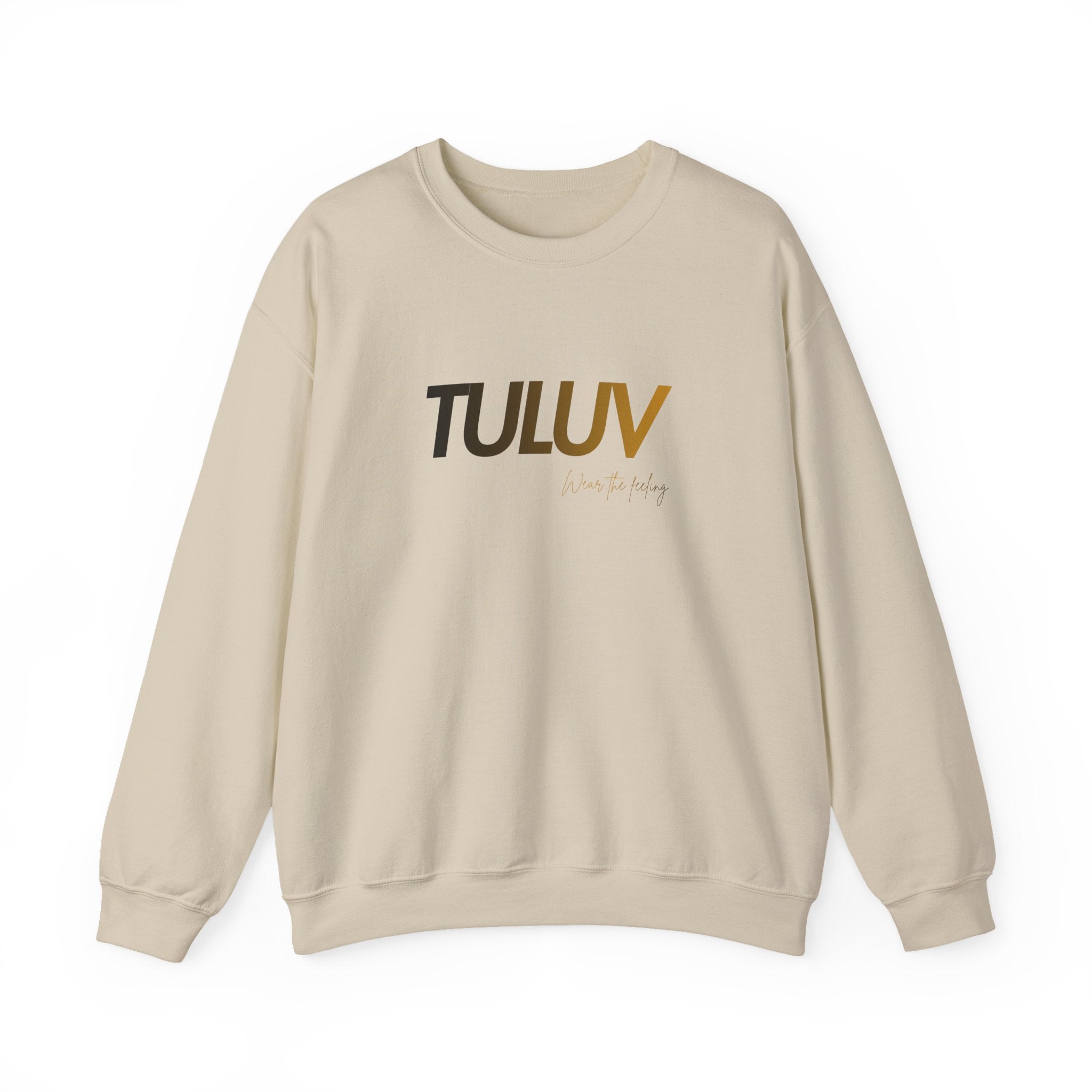 TULUV Logo Crewneck Sweatshirt — Minimalist White Pullover - TULUV