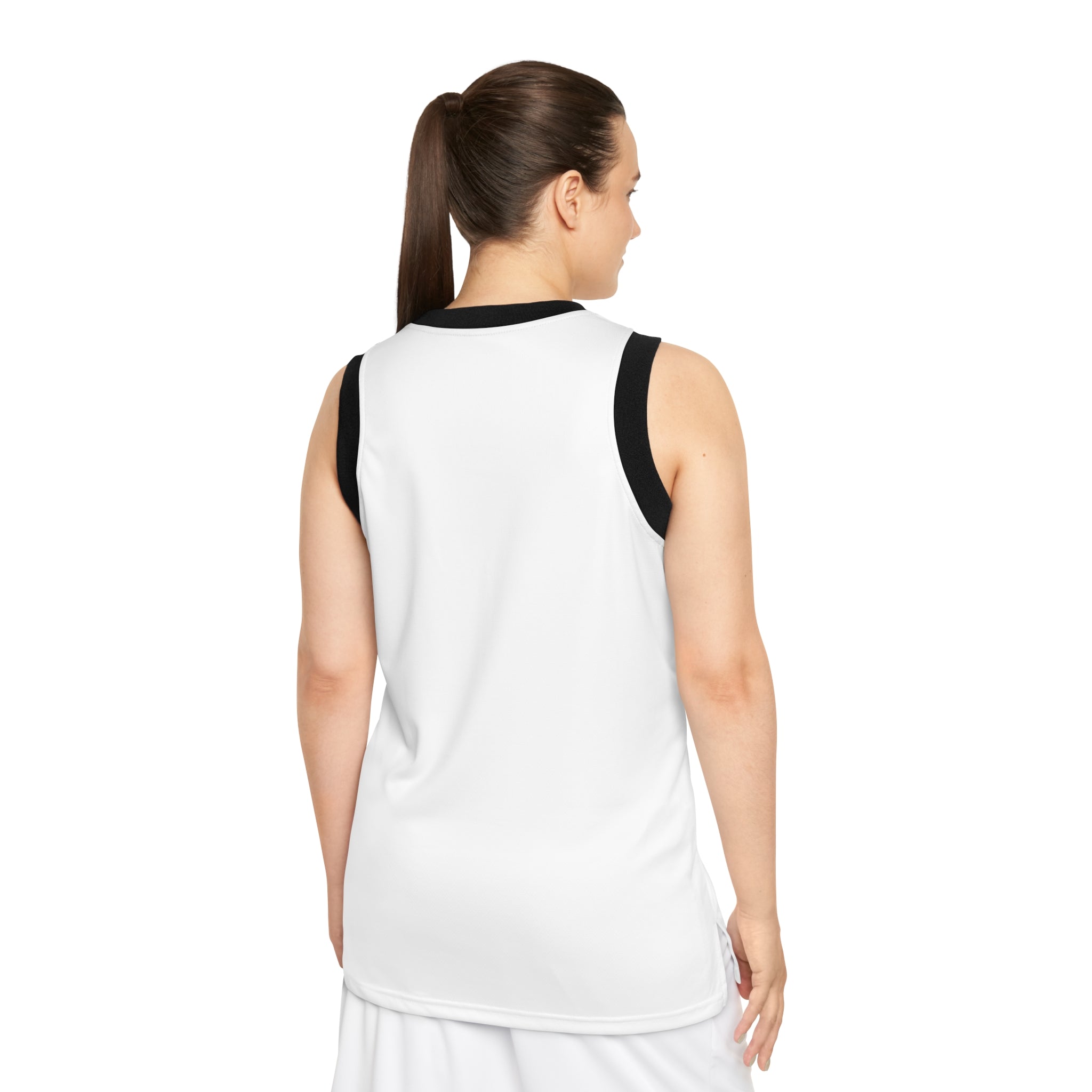 TULUV Logo Basketball Jersey — White Ringer Tank Top - TULUV