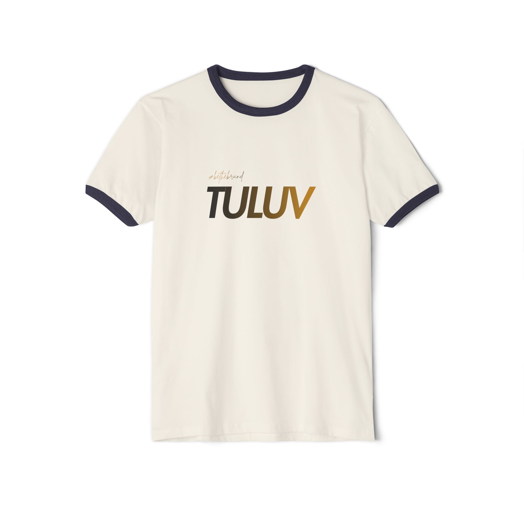 T-Shirt — Retro Ringer Tee with "TULUV" Logo - TULUV