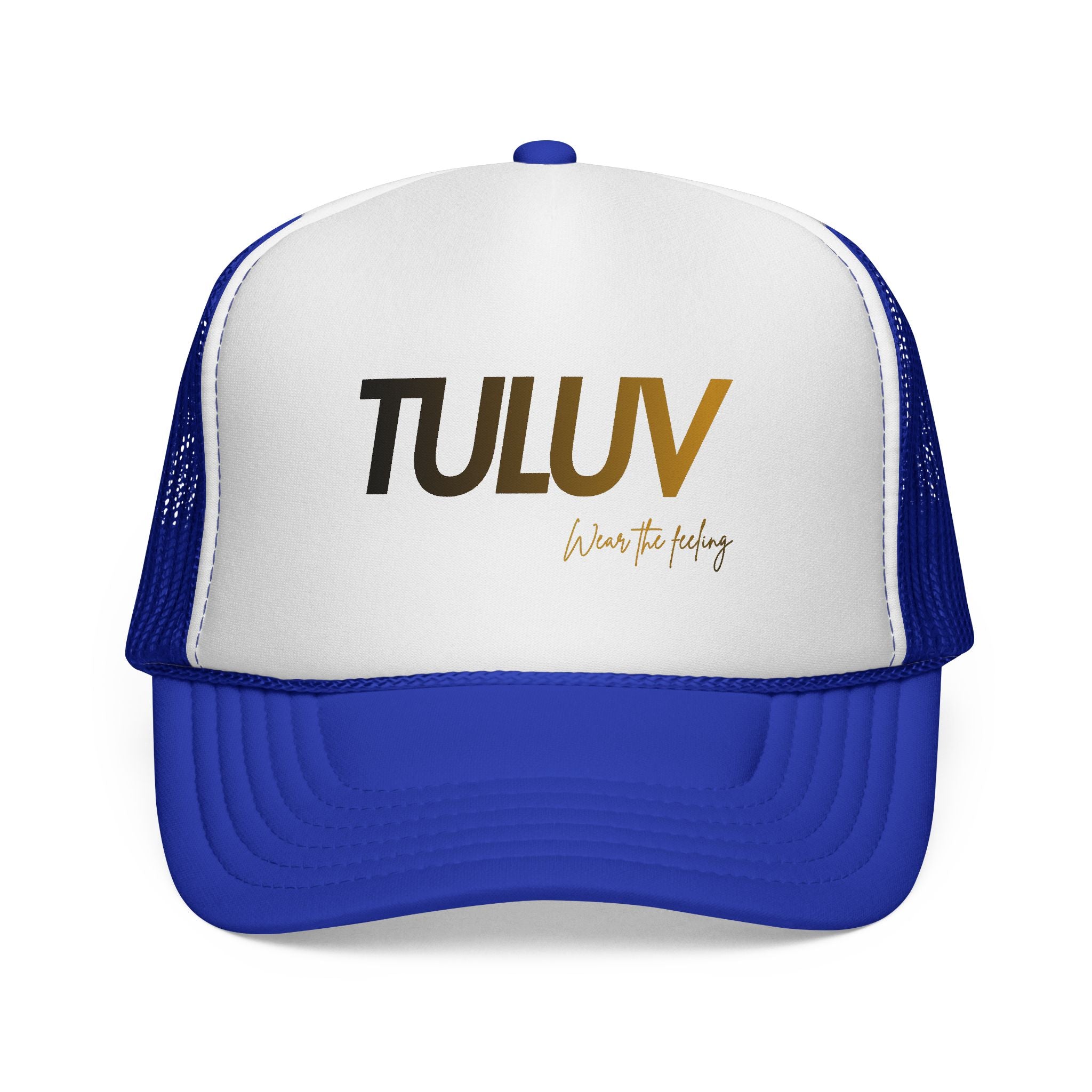 TULUV Trucker Hat — Retro Red, White & Blue Mesh Cap - TULUV