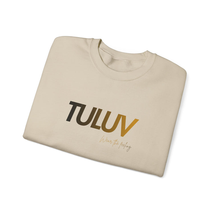 TULUV Logo Crewneck Sweatshirt — Minimalist White Pullover - TULUV