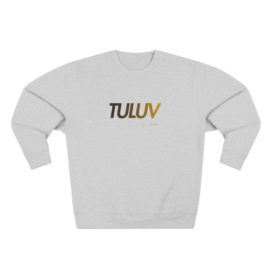 TULUV Minimal Logo Crewneck Sweatshirt — Casual Lightweight Pullover - TULUV