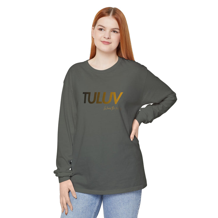 TULUV Long Sleeve Tee — Minimal Logo Graphic Shirt - TULUV