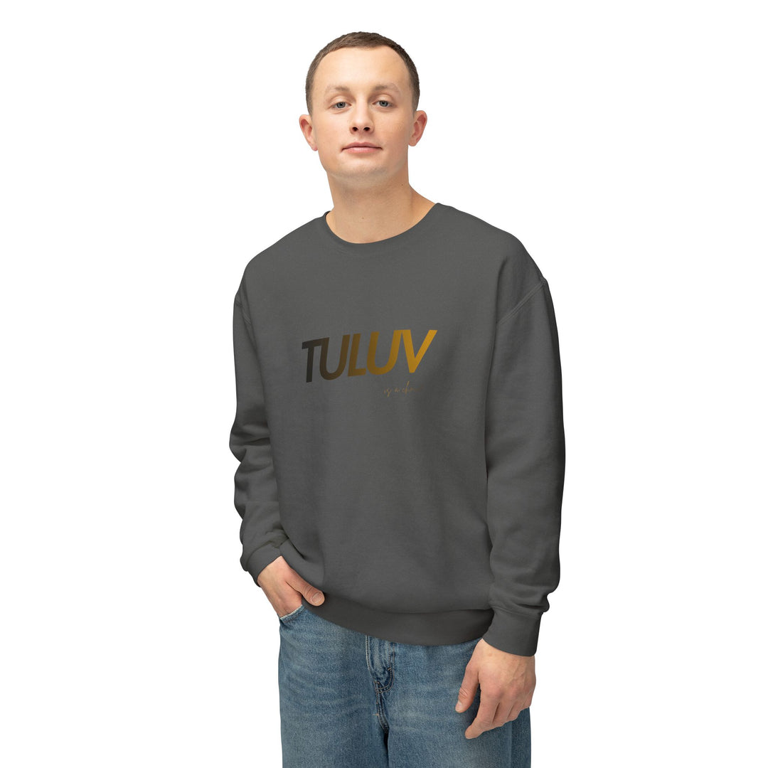 Tuluv Logo Crewneck Sweatshirt — Minimal Graphic Pullover - TULUV