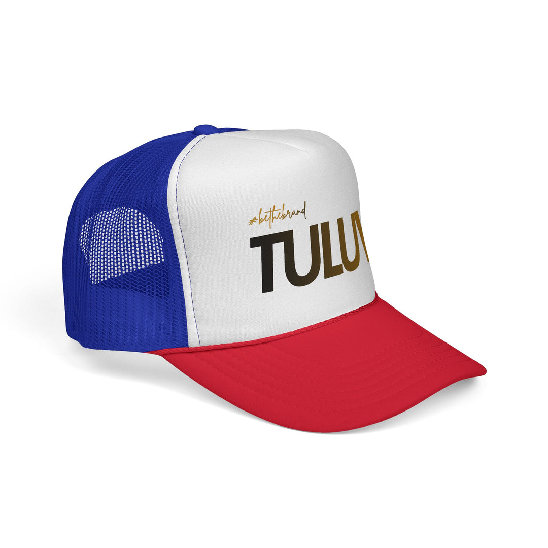 TULUV Trucker Cap — Retro Mesh Snapback Hat with Gold Script - TULUV