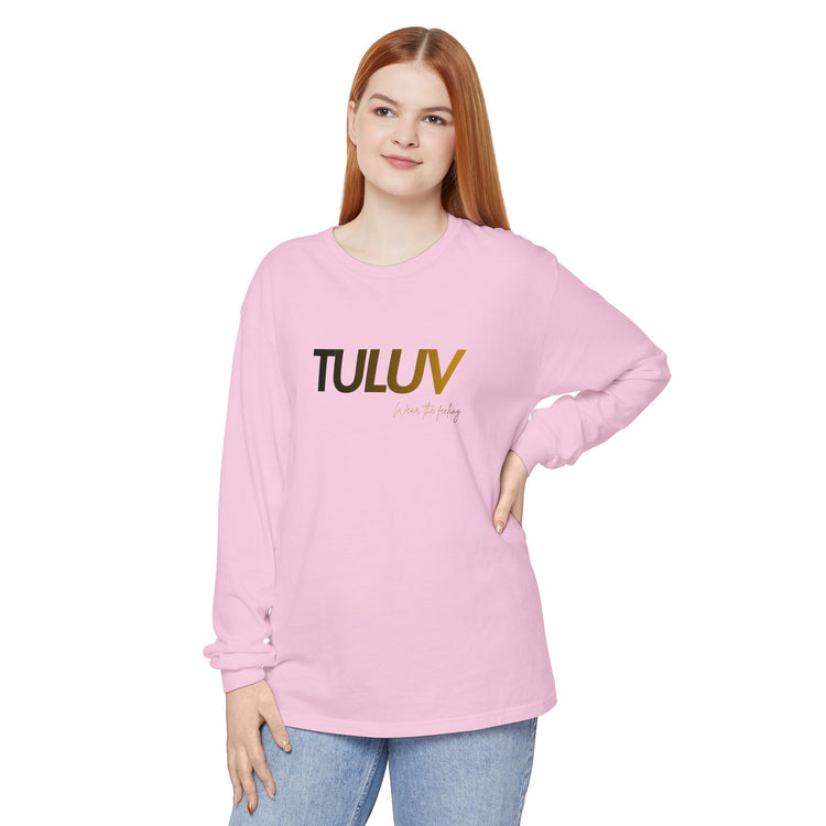 TULUV Long Sleeve Tee — Minimal Logo Graphic Shirt - TULUV