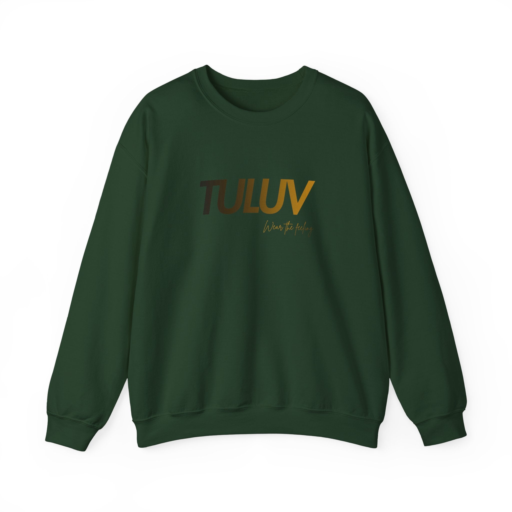TULUV Logo Crewneck Sweatshirt — Minimalist White Pullover - TULUV